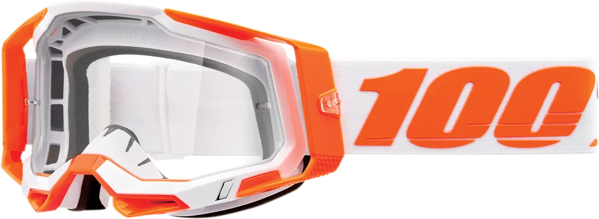 100% Racecraft 2 Goggles - Orange - Clear 50009-00013