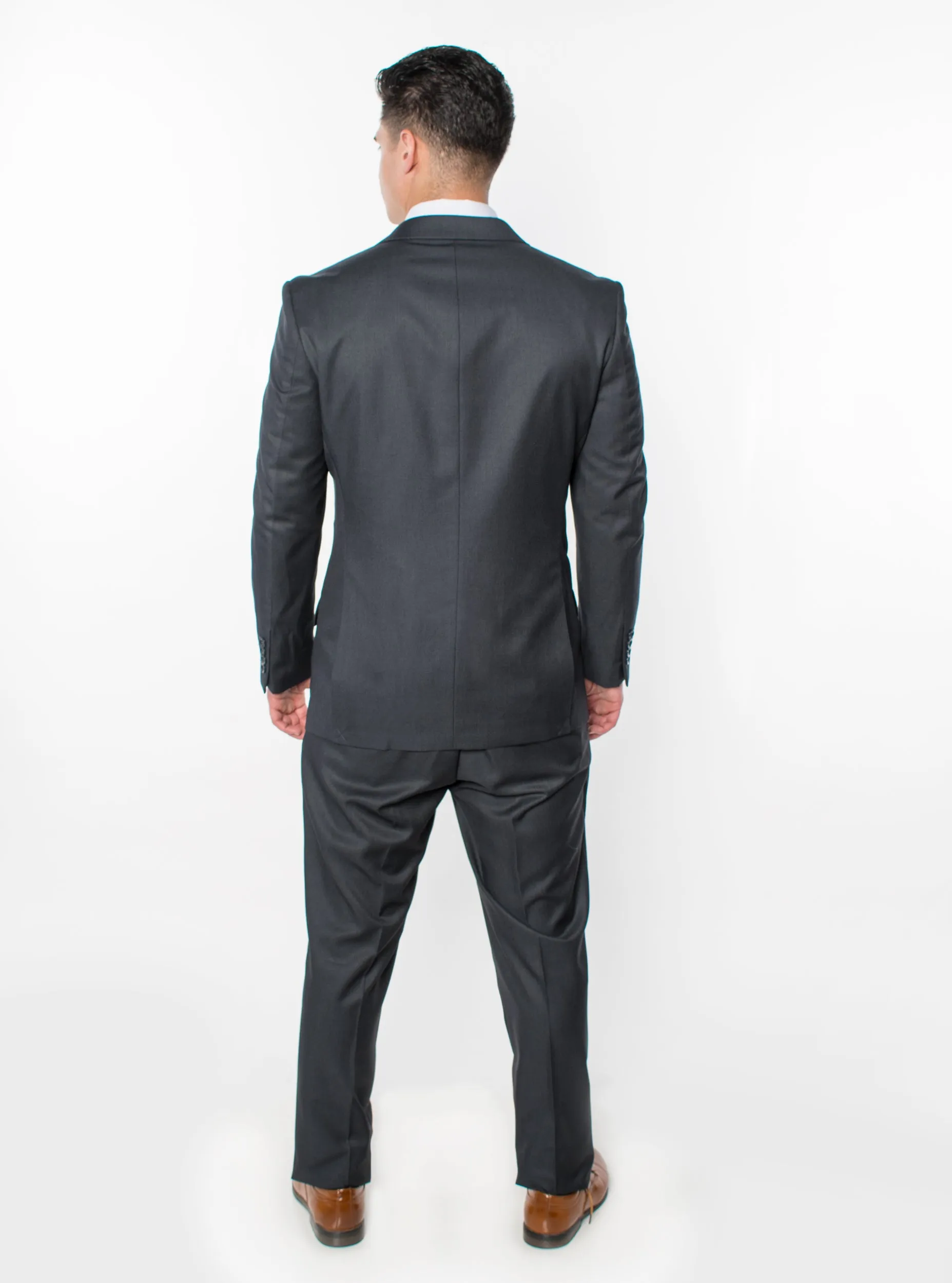 3 Piece Classic Fit Suits - Charcoal (874505R)