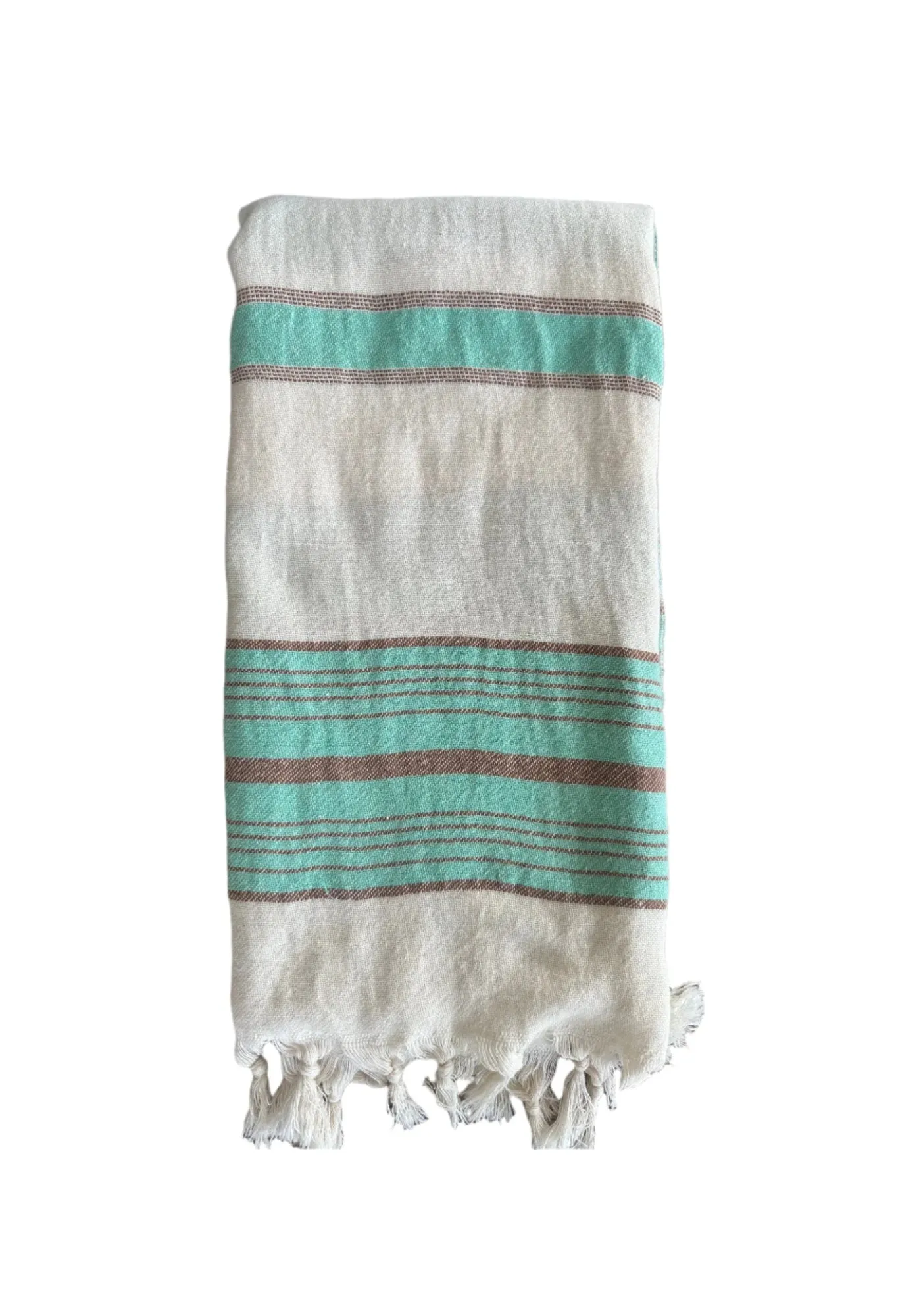 Aqua Stripe Turkish Towel