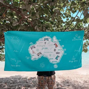 Aussie Beach Towel