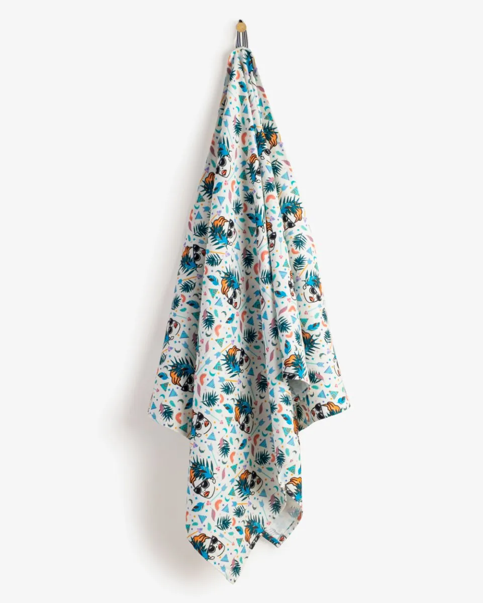 Bamboo & Cotton Blend Printed Beach & Bath Towel | Boho Lady