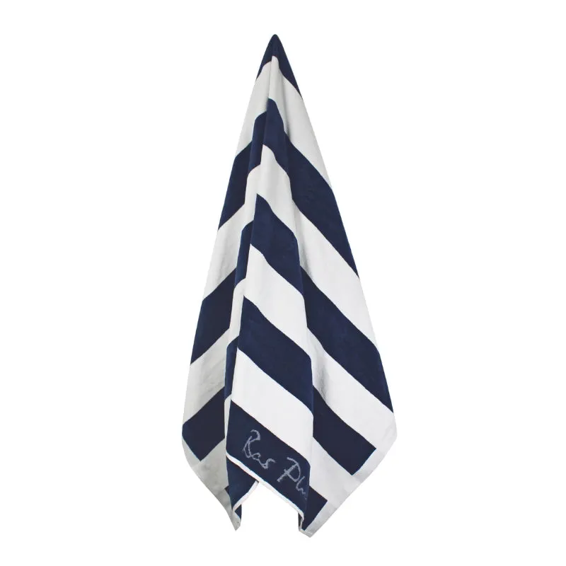 Bas Phillips Cabana Navy Beach Towel