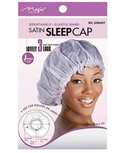 Bee Sales Assorted Satin Sleep Cap 2238