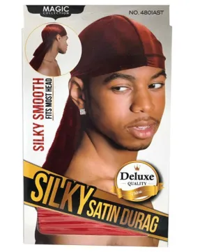 Bee Sales Magic Collection Silky Satin Durag 4801AST Red