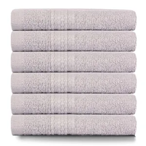 BePlush 450 GSM Bamboo Towel | Ultra Soft, Absorbent, & Quick Dry Towels for Gym, Travel (Face Towel, Sky Blue, Pack of 6)