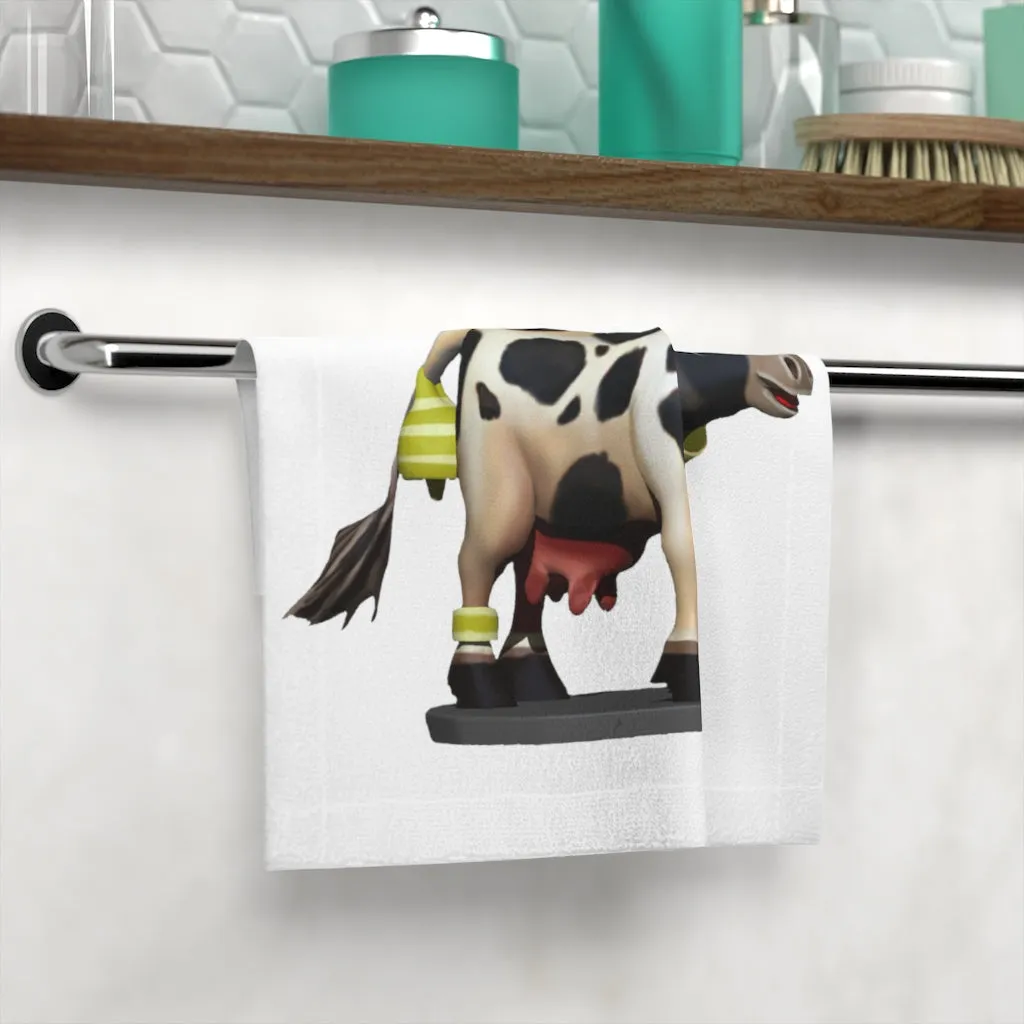 Black Cow Face Towel