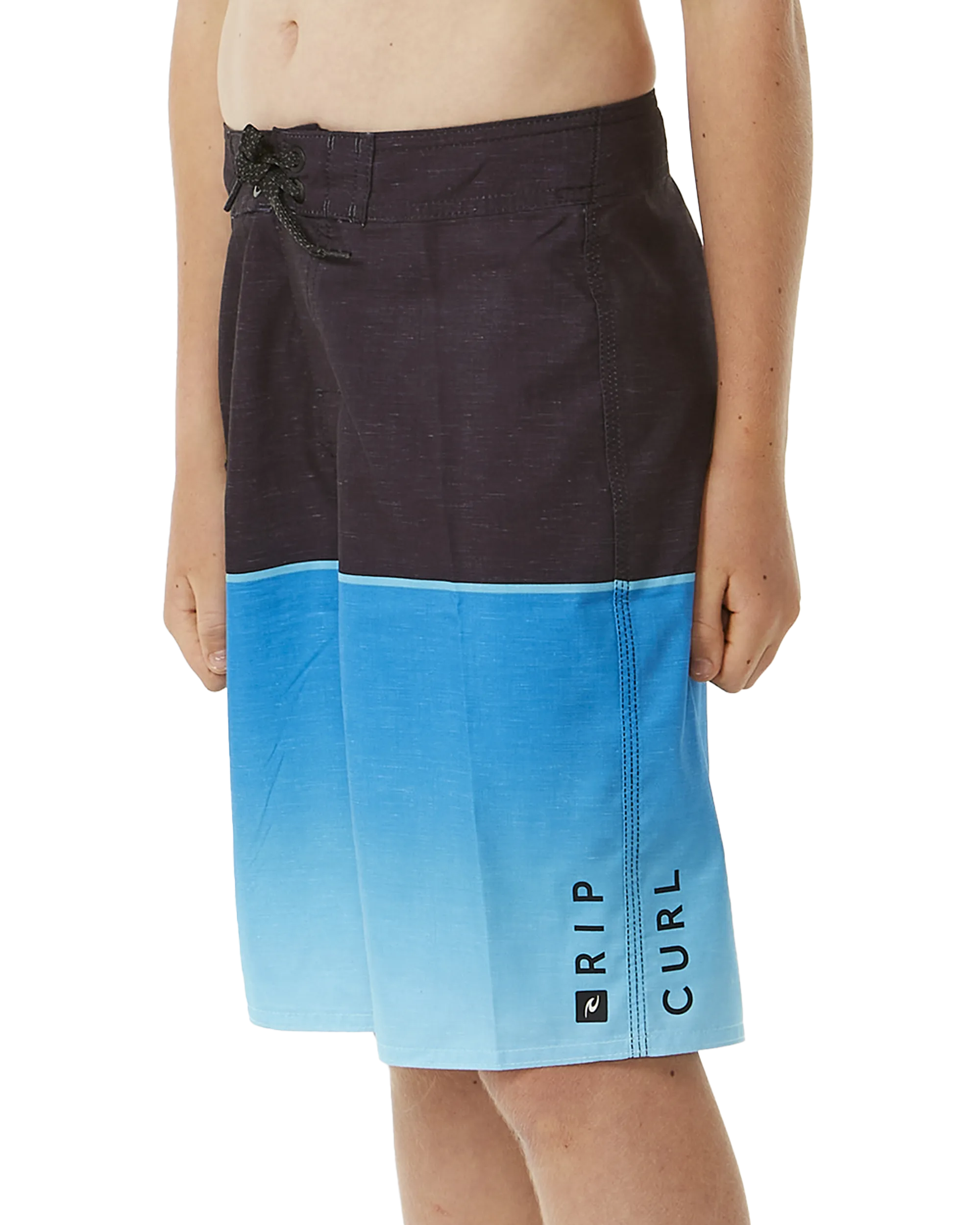 Boys Dawn Patrol Boardshorts in Black & Blue