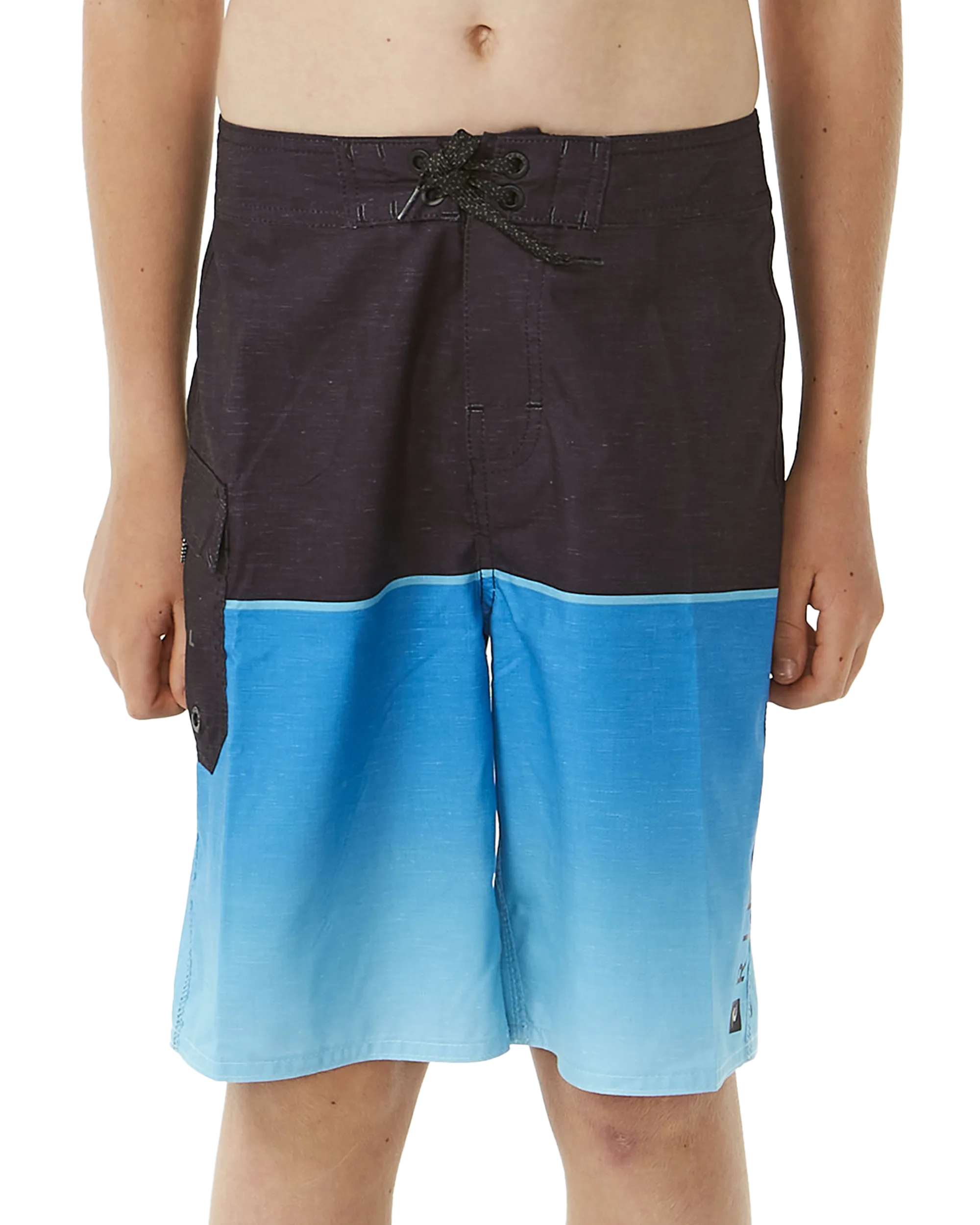 Boys Dawn Patrol Boardshorts in Black & Blue