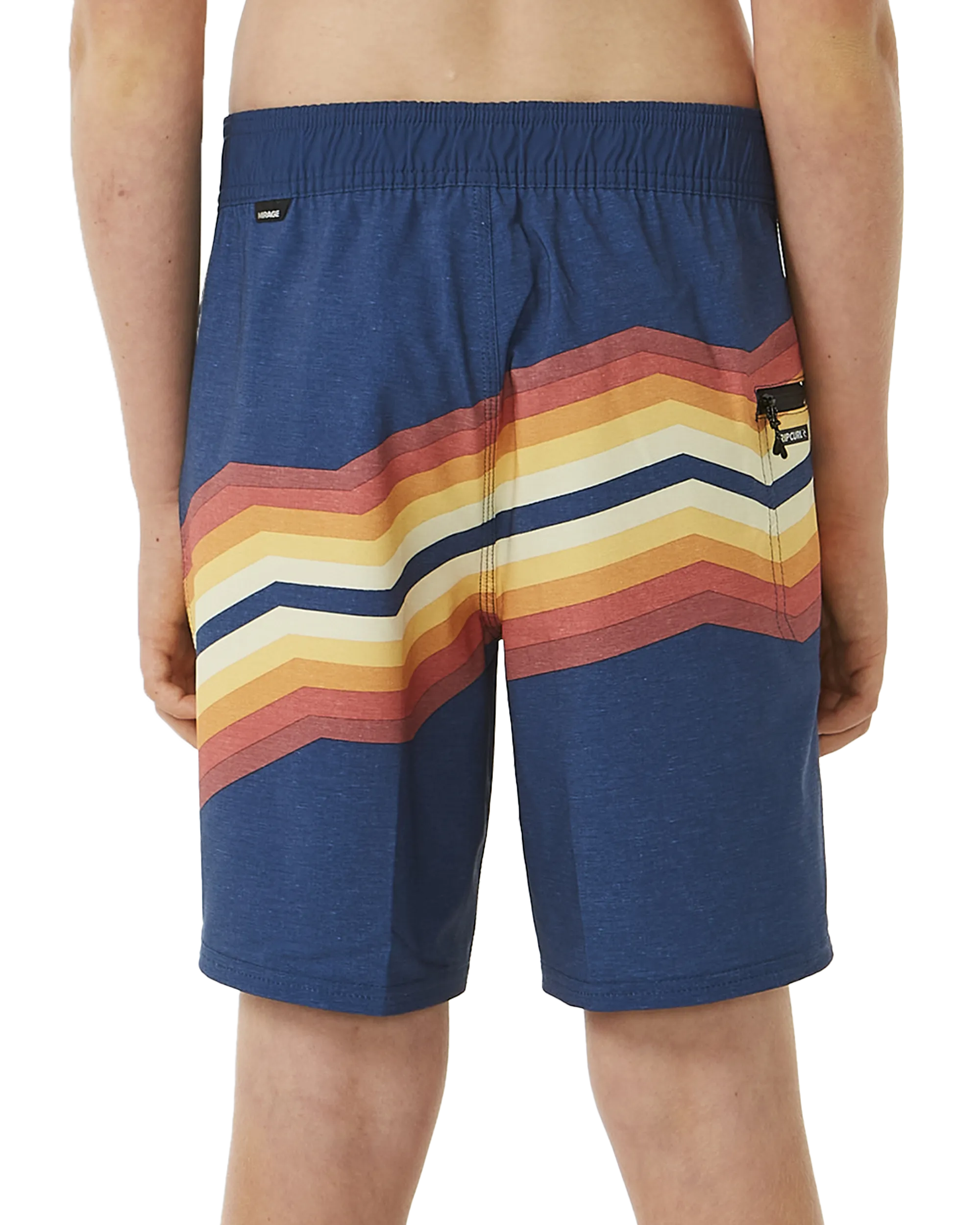 Boys Inverted Boardshorts in Washed Navy