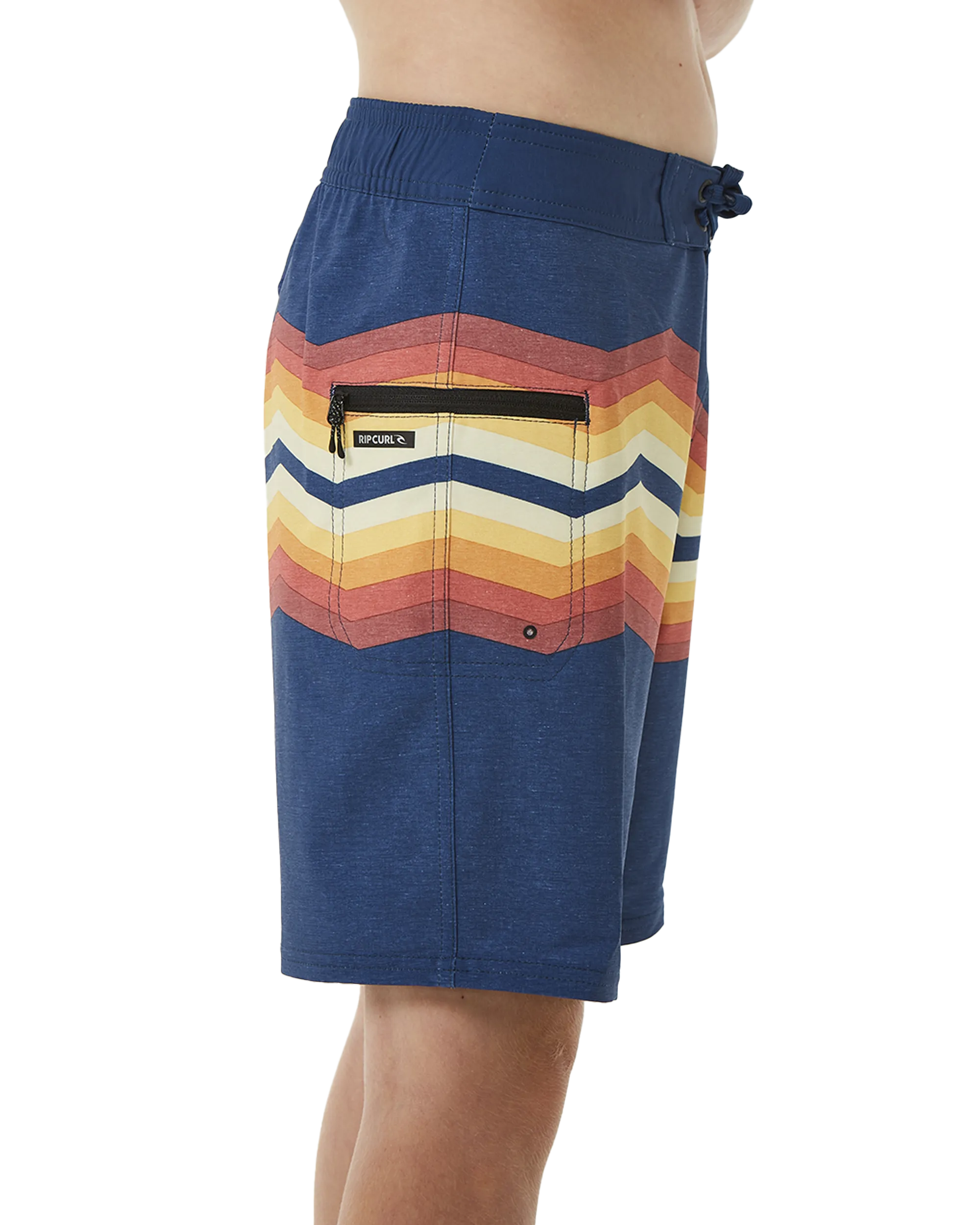 Boys Inverted Boardshorts in Washed Navy