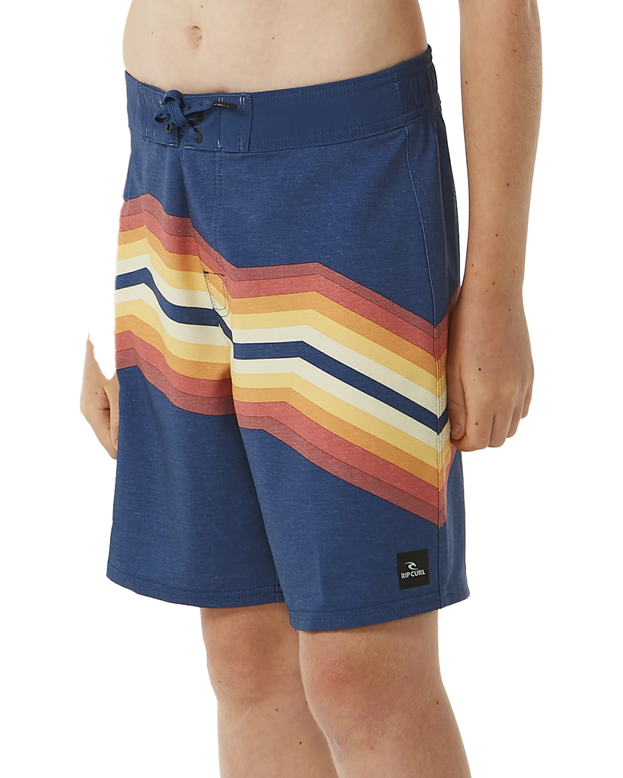 Boys Inverted Boardshorts in Washed Navy