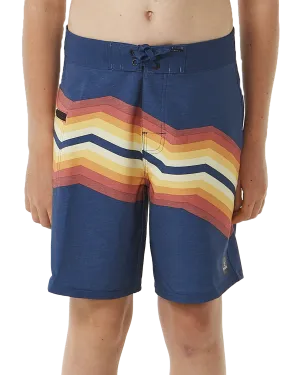 Boys Inverted Boardshorts in Washed Navy