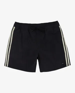 Breakout Elastic Waist Boardshorts 16" - Black