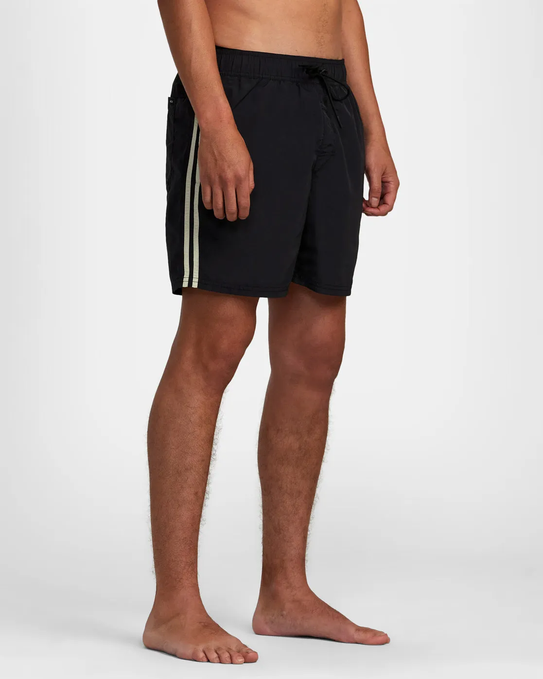 Breakout Elastic Waist Boardshorts 16" - Black