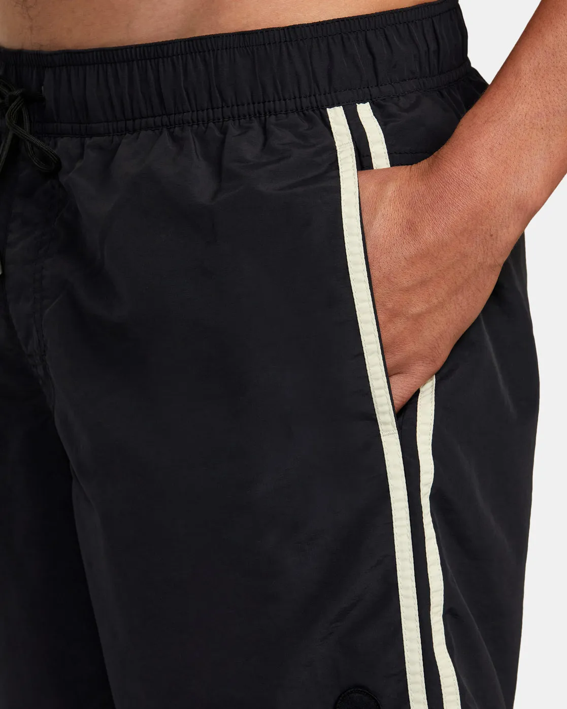 Breakout Elastic Waist Boardshorts 16" - Black