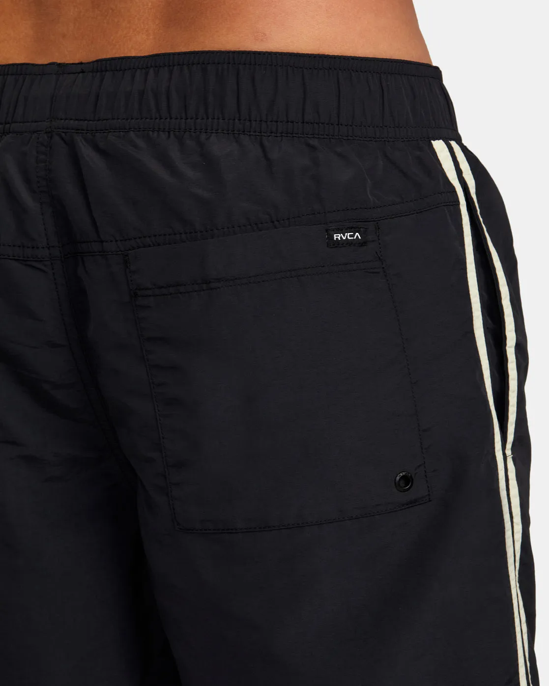 Breakout Elastic Waist Boardshorts 16" - Black