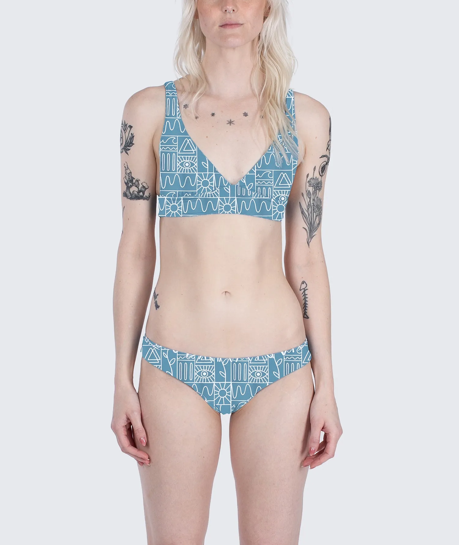 Claire Swim Top - Blue