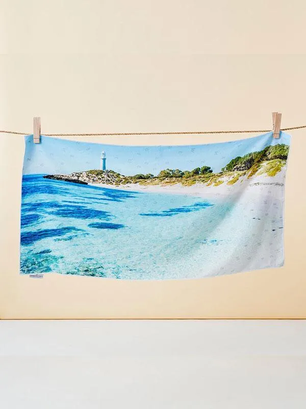 Destination Towels - Lighthouse Blues sand free beach towel