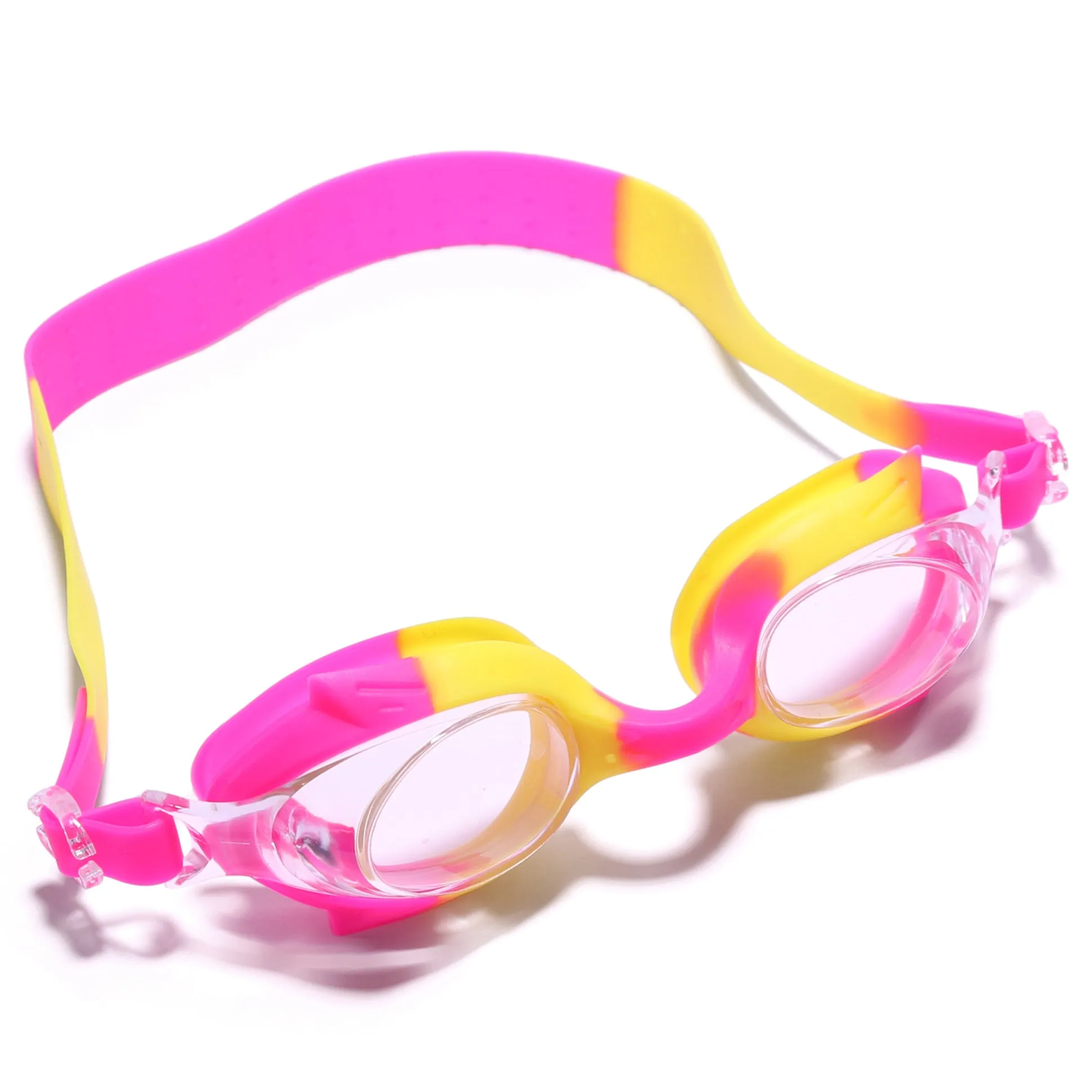 DUAL SHADED SWIMMING GOGGLES - PINK & YELLOW