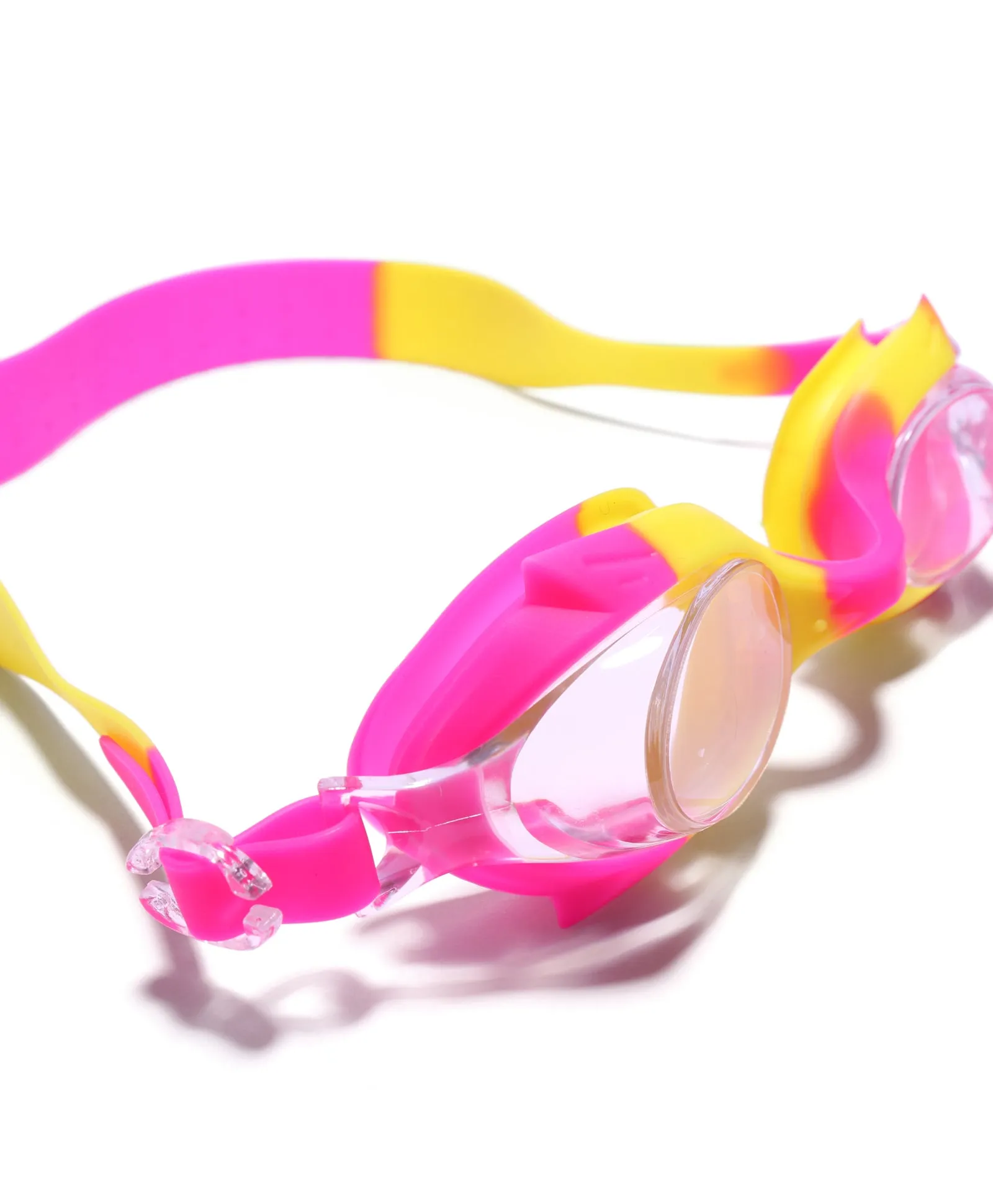 DUAL SHADED SWIMMING GOGGLES - PINK & YELLOW