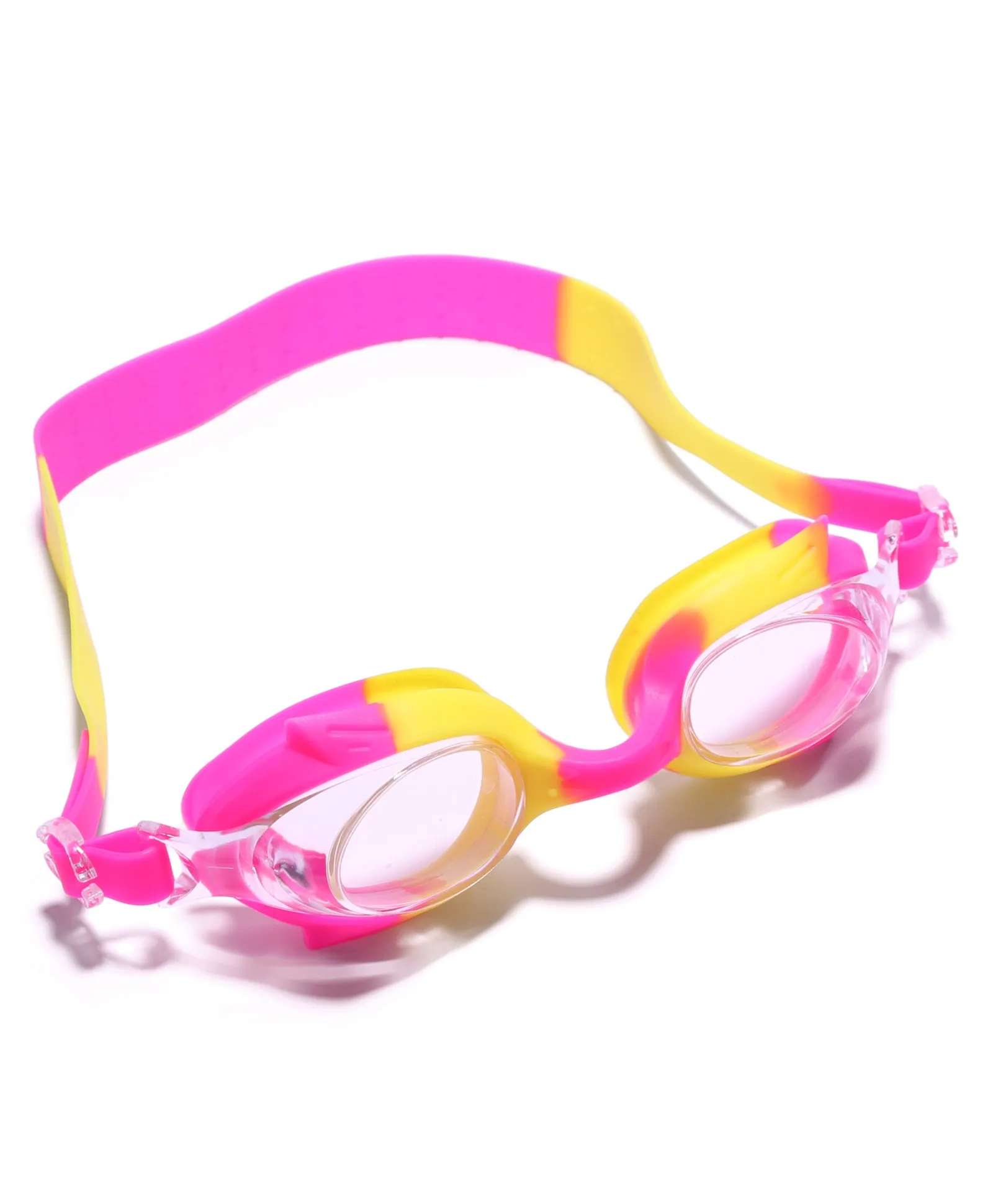 DUAL SHADED SWIMMING GOGGLES - PINK & YELLOW