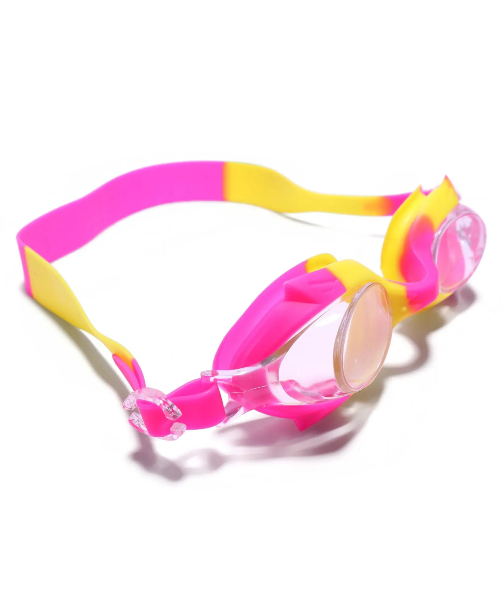 DUAL SHADED SWIMMING GOGGLES - PINK & YELLOW