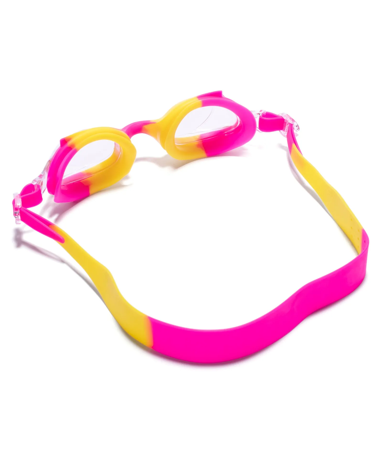 DUAL SHADED SWIMMING GOGGLES - PINK & YELLOW