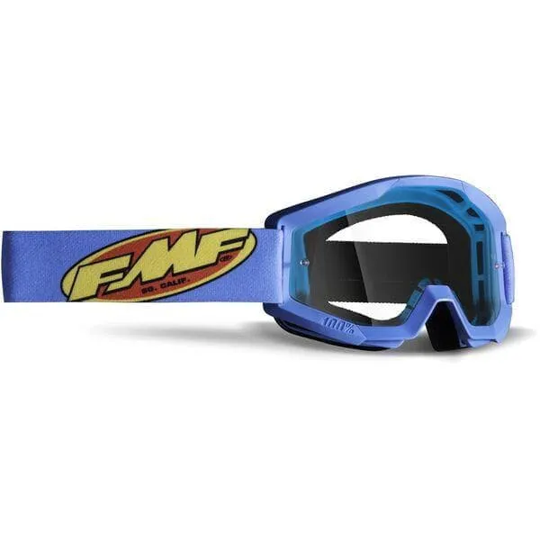 FMF Goggles FMF POWERCORE Goggle Core Cyan - Clear Lens