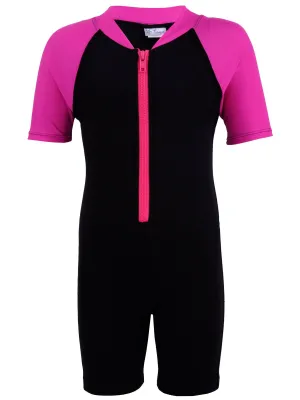 Girl's Thermal Suit - Fuchsia