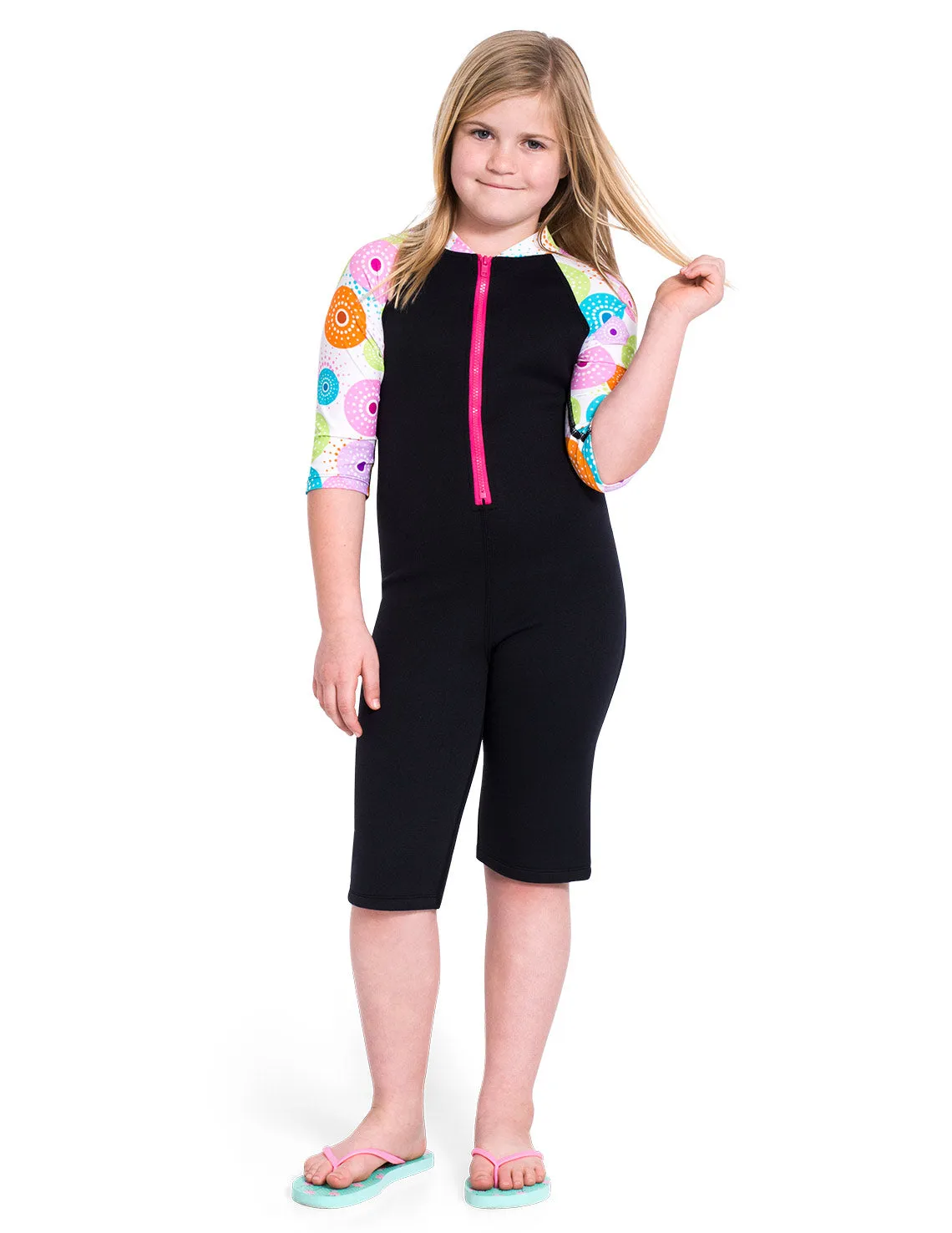 Girl's Thermal Suit - Fuchsia