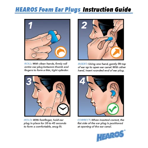 HEAROS XTREME Foam Earplugs, 33dB NRR Ear Plugs, 100 pairs, Foam Ear Plugs Noise Reduction & Hearing Protection For Sleeping, Snoring, Working, Shooting, Travel, Concerts