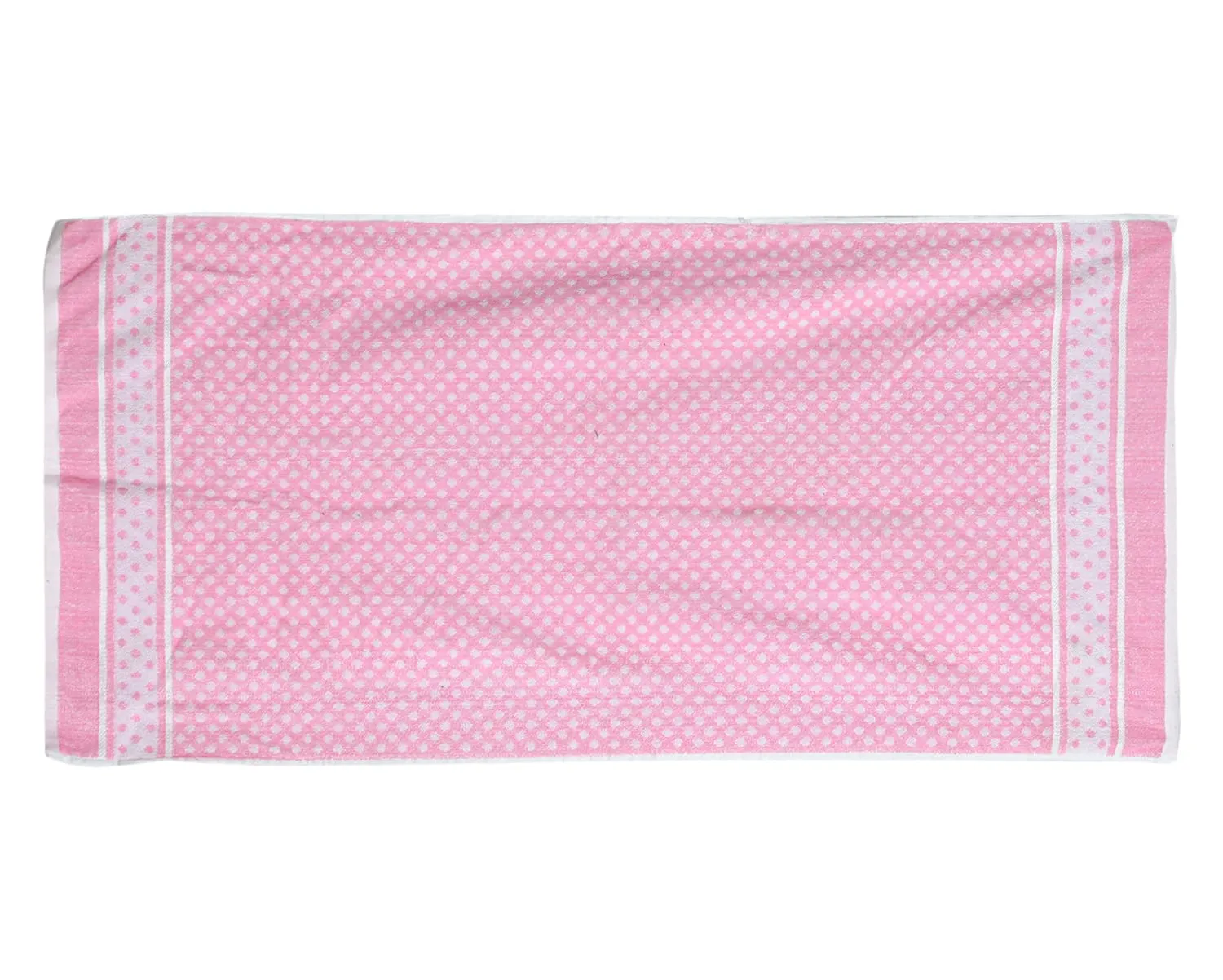 Heart HomeDot Printed Super Soft, Fluffy, and Absorbent, Cotton Bath Towel Perfect for Daily Use, 30"x60"(Pink)