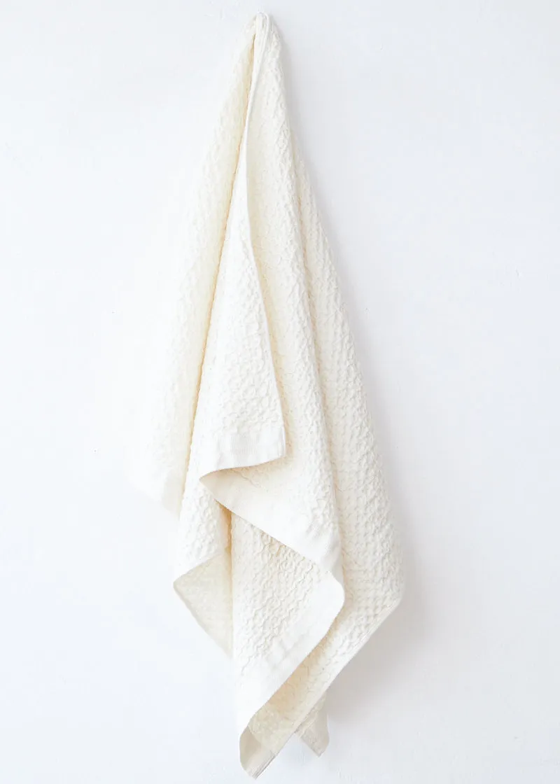 Ivory Lattice Towel, Ivory