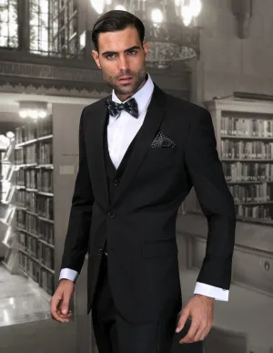 JONO BLACK SLIM FIT 3 PC SUIT