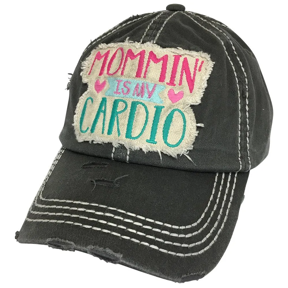 KBV-1232 Mommin Is My Cardio Cap Black