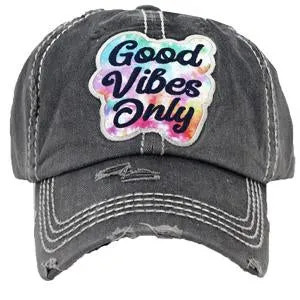 KBV-1364 Good Vibes Only Black