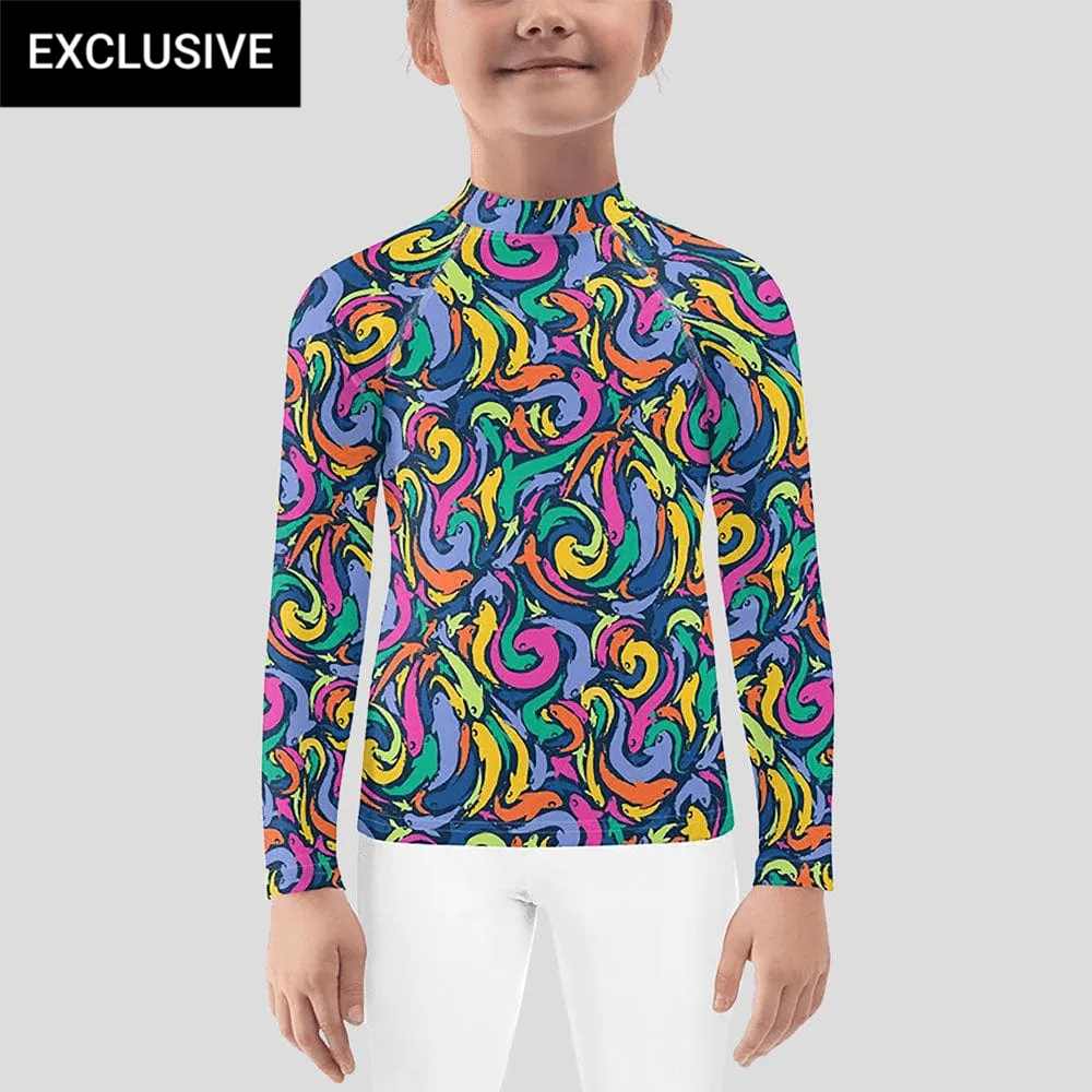 Koi Pond Kids Rash Guard (POD)