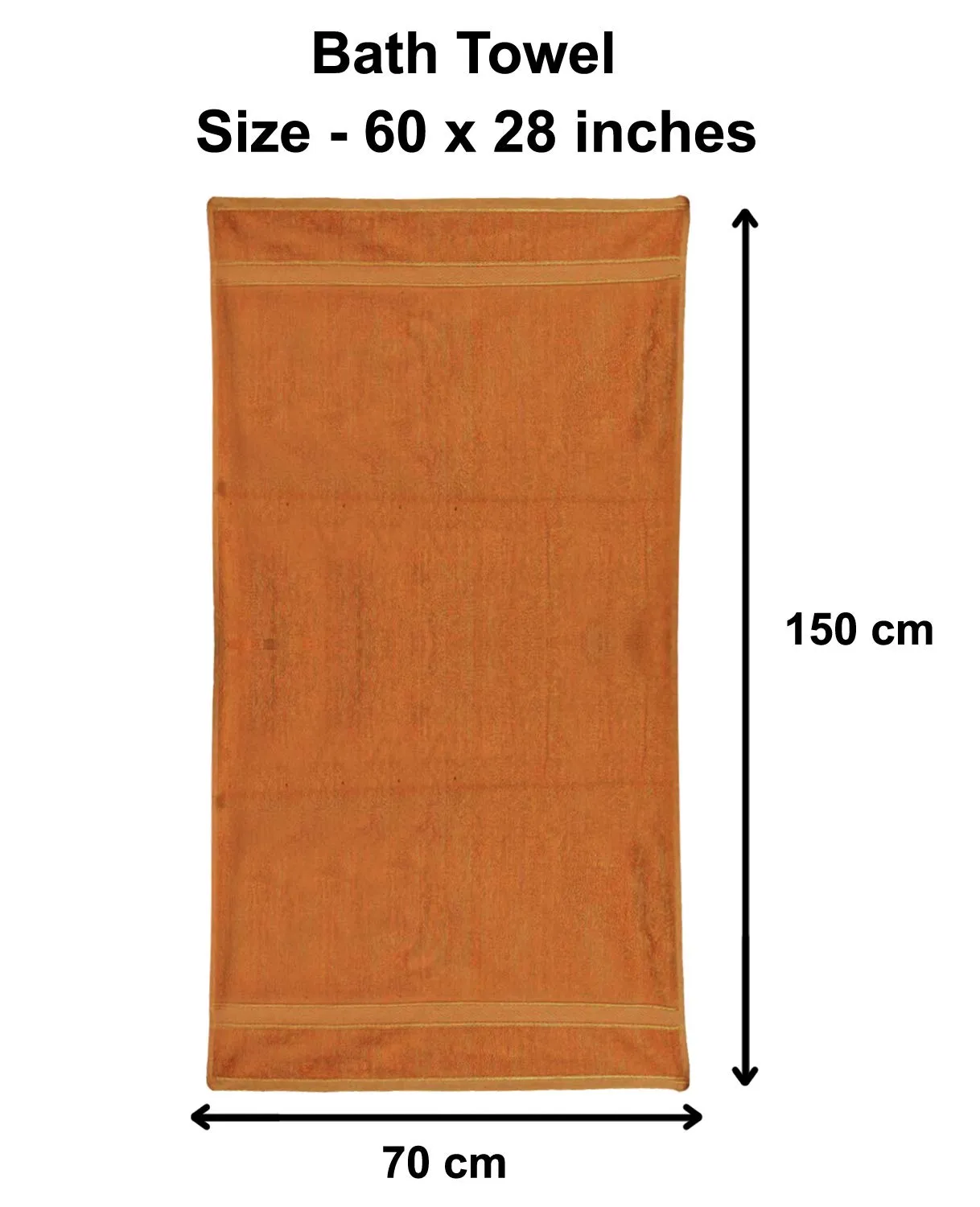 Kuber Industries Cotton Bath Towel Super Soft, Fluffy, and Absorbent, Perfect for Daily Use 100% Cotton Towels, 500 GSM (Brown)