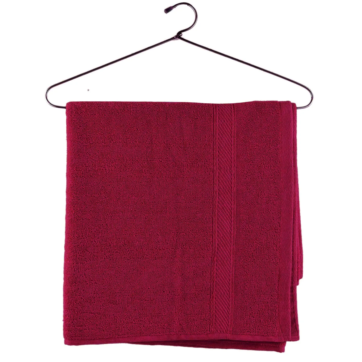 Kuber Industries Cotton Bath Towel Super Soft, Fluffy, and Absorbent, Perfect for Daily Use 100% Cotton Towels, 500 GSM (Maroon)