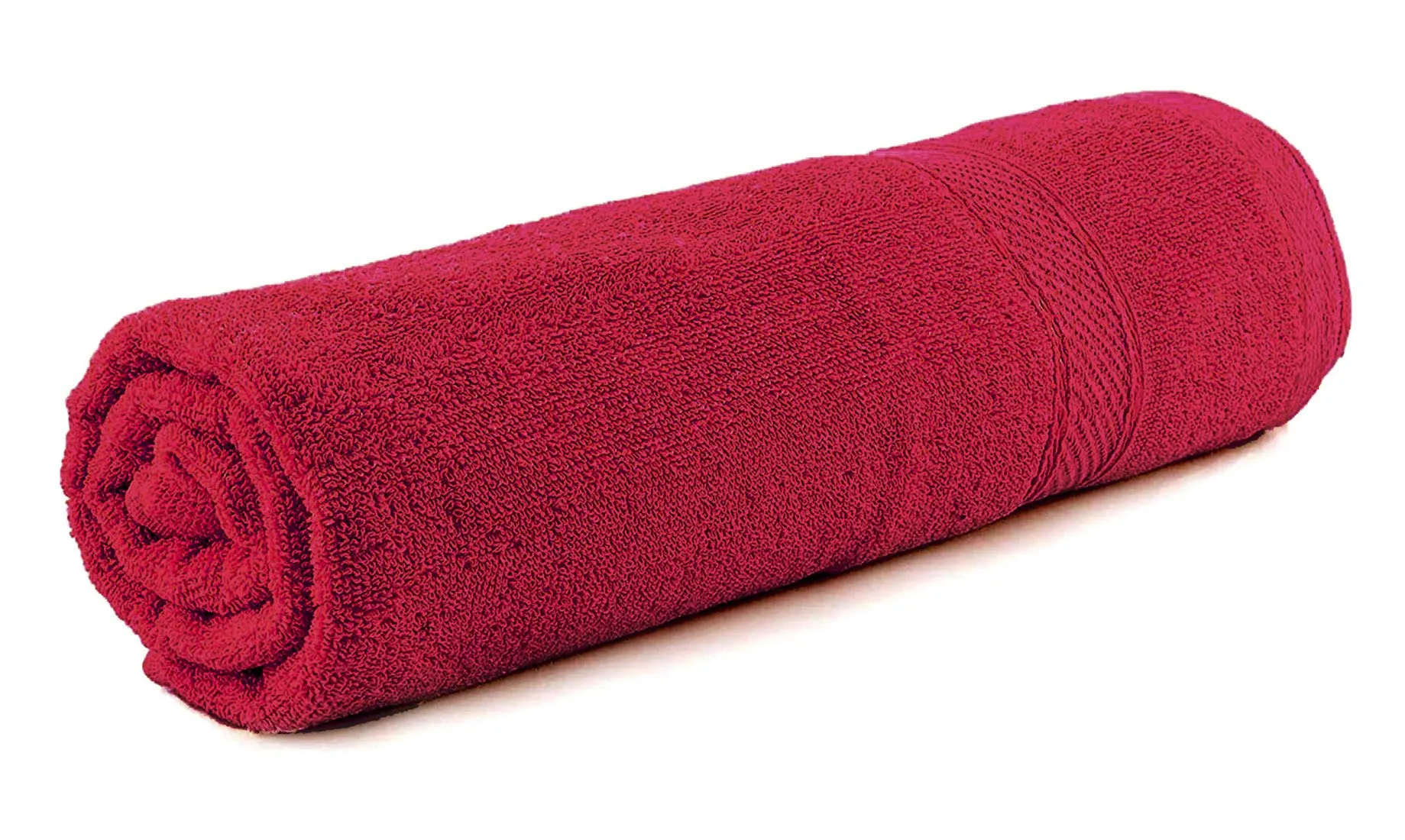 Kuber Industries Cotton Bath Towel Super Soft, Fluffy, and Absorbent, Perfect for Daily Use 100% Cotton Towels, 500 GSM (Maroon)