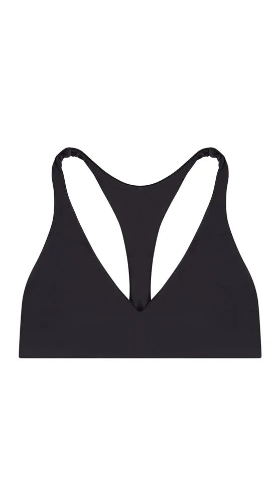 La Jolla Reversible Top : Black/Black