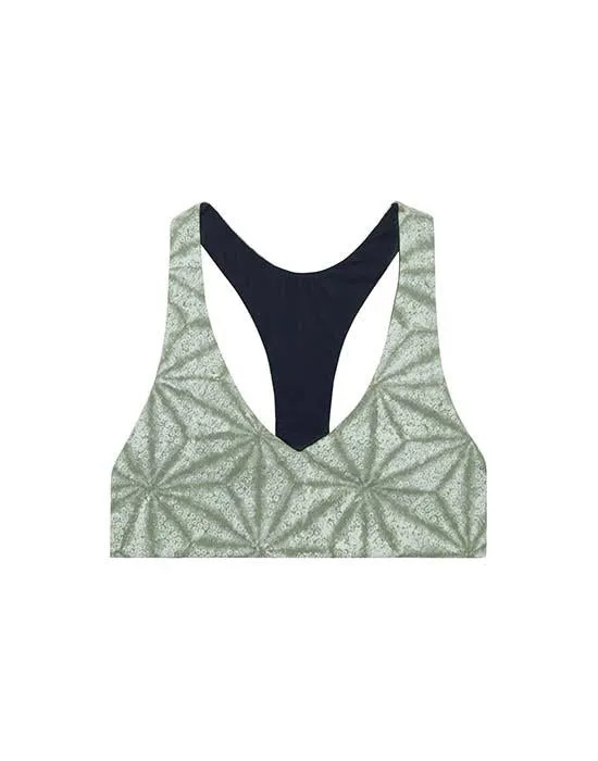 La Jolla Reversible Top : Moss Makai/Navy - FINAL SALE