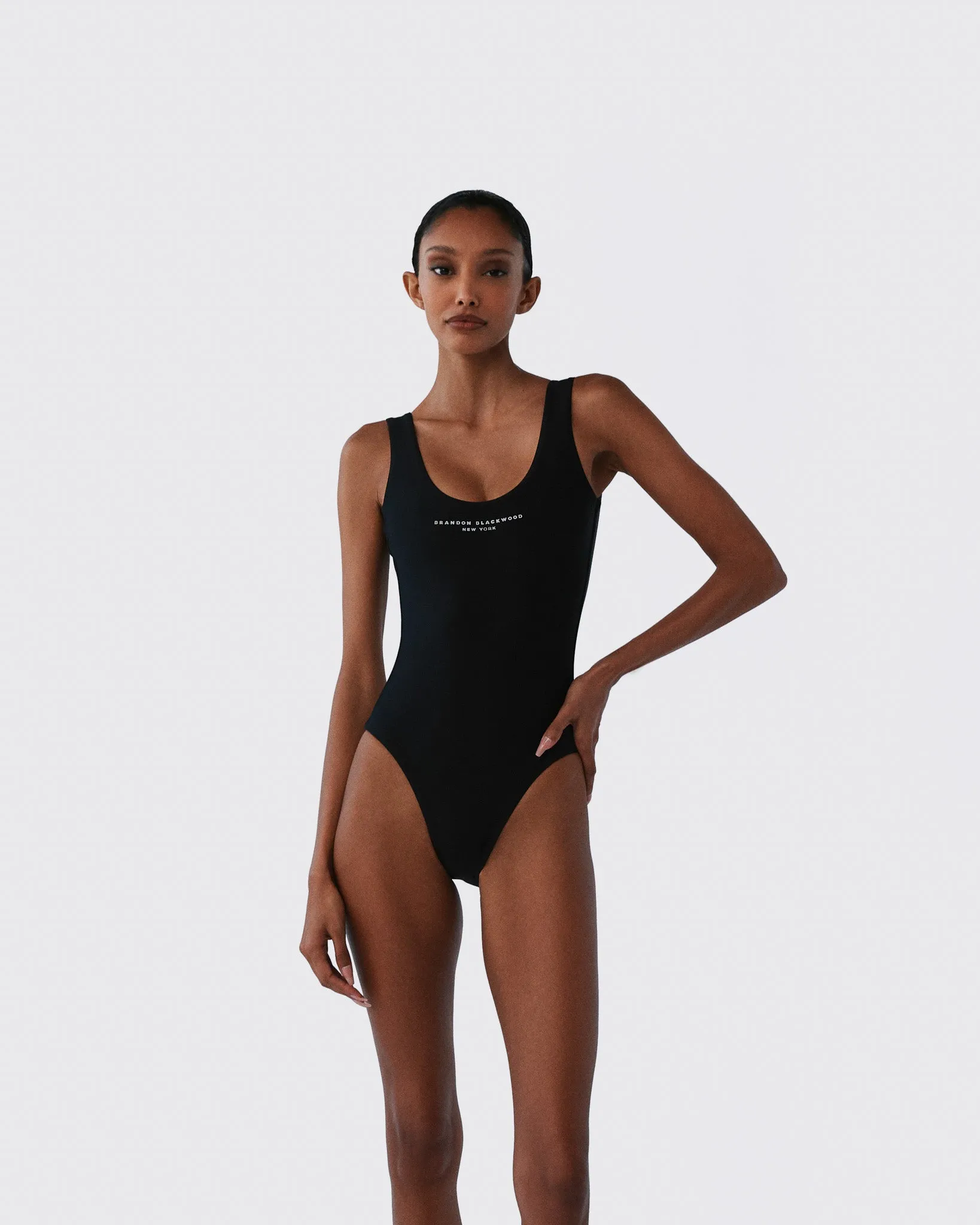 Logo One-Piece Swimsuit