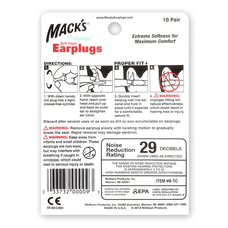 Macks Original Earplugs