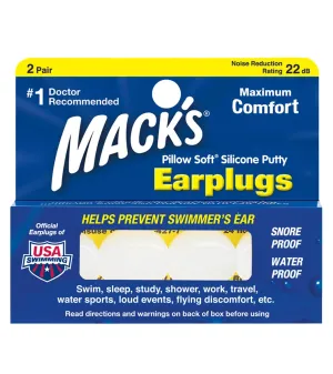 MACK'S SILICONE EAR PLUGS