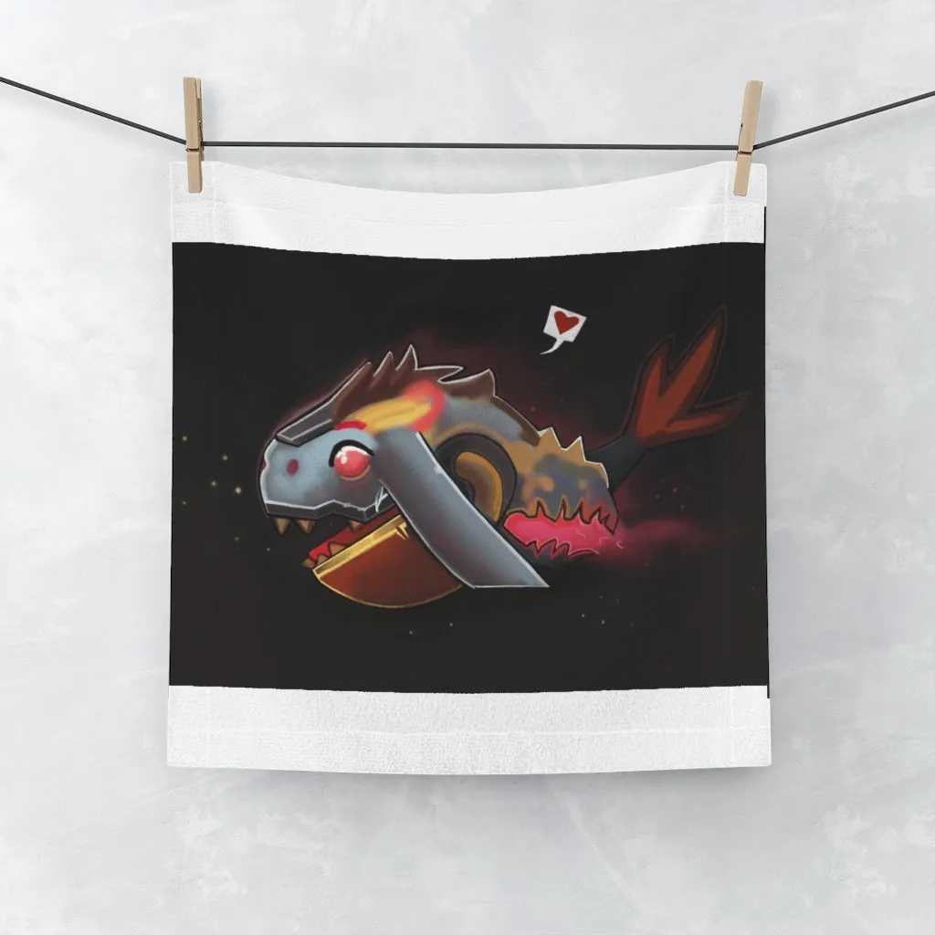 Mecha Whale Strider Face Towel