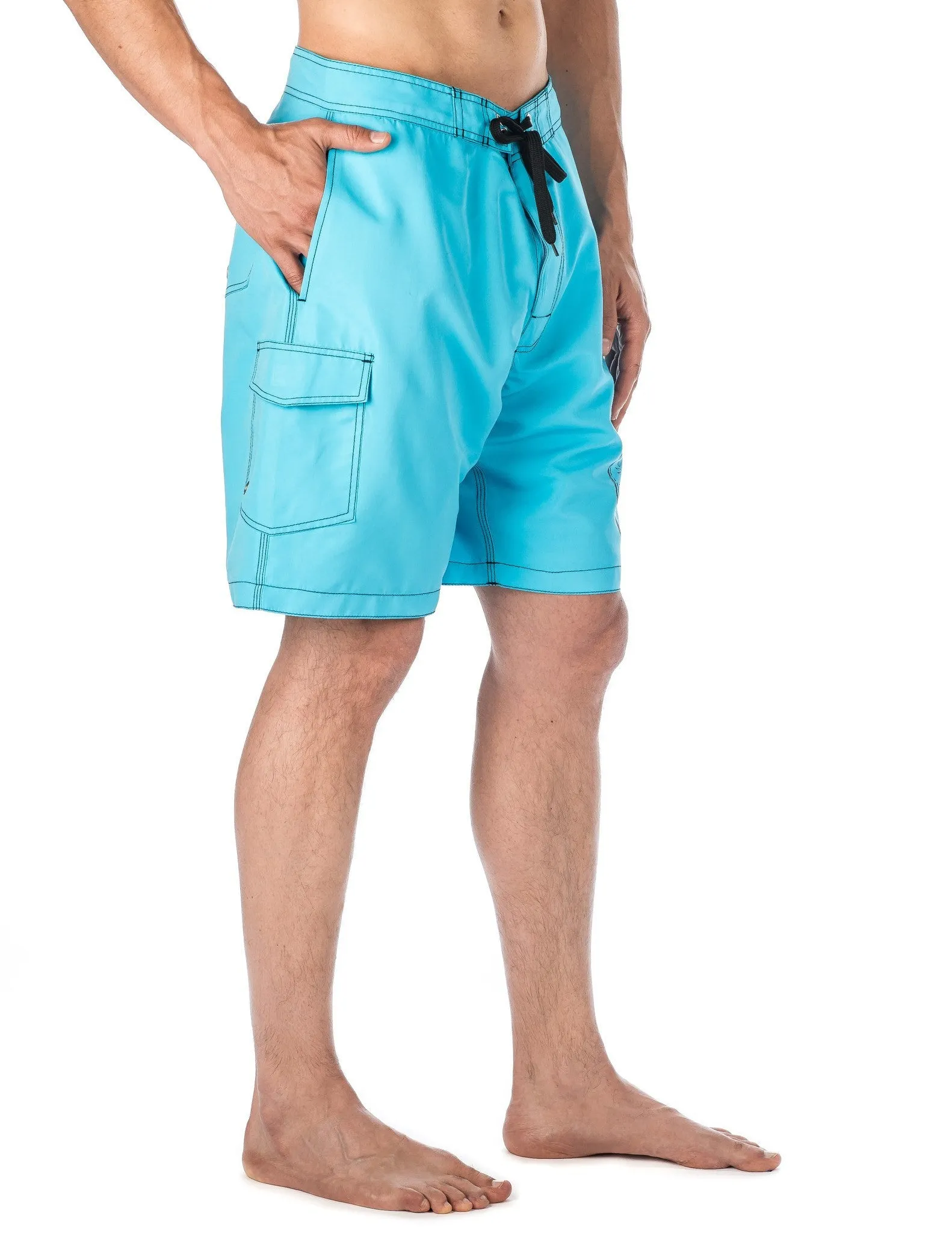 Men's Premium Swim Boardshorts - With Beach Attitude Stamps