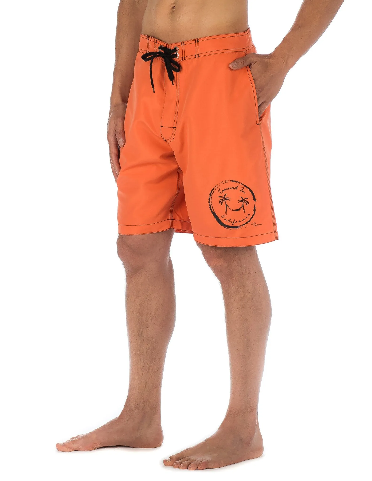 Men's Premium Swim Boardshorts - With Beach Attitude Stamps