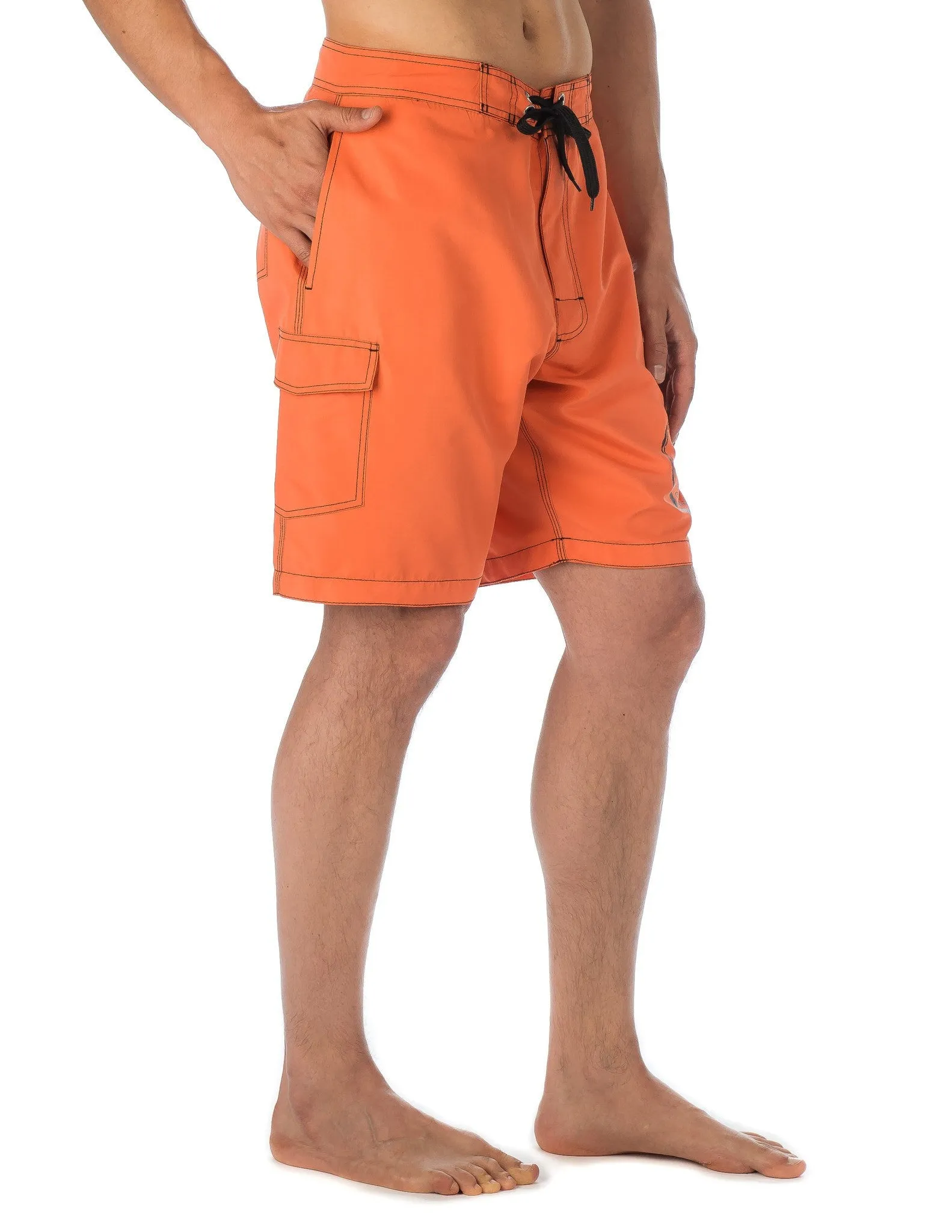 Men's Premium Swim Boardshorts - With Beach Attitude Stamps