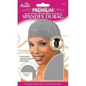 Ms. Remi Sand Dollar Pattern Rhinestone Women Spandex Durag Asst Color